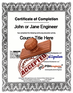 Certificate of Completion PDHengineer PDHengineer Certificate of Completion
